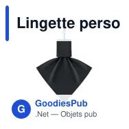 Lingette personnalisable en RPET pour logo - CLEAR - Miniature 3