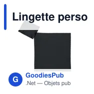 Lingette personnalisable en RPET pour logo - CLEAR - Miniature 4