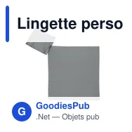Lingette personnalisable en RPET pour logo - CLEAR - Miniature 9