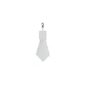 Variante blanc - Lingette personnalisable en RPET pour logo - CLEAR