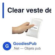 Poncho de pluie personnalisable Clear avec logo - Miniature 6