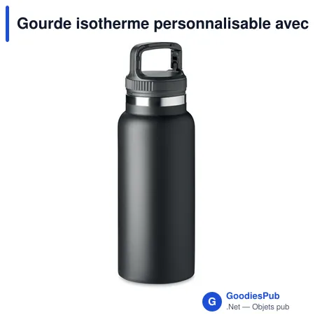 Gourde isotherme personnalisable avec logo pour entreprises