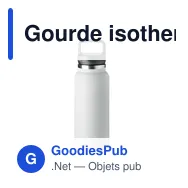 Gourde isotherme personnalisable avec logo pour entreprises - Miniature 11