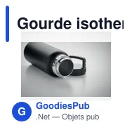 Gourde isotherme personnalisable avec logo pour entreprises - Miniature 3
