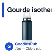 Gourde isotherme personnalisable avec logo pour entreprises - Miniature 5