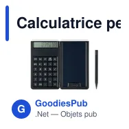 Calculatrice personnalisable avec tablette LCD - CLERKavec logo - Miniature 1