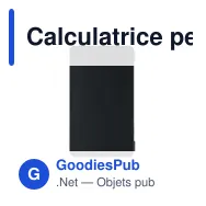 Calculatrice personnalisable avec tablette LCD - CLERKavec logo - Miniature 2