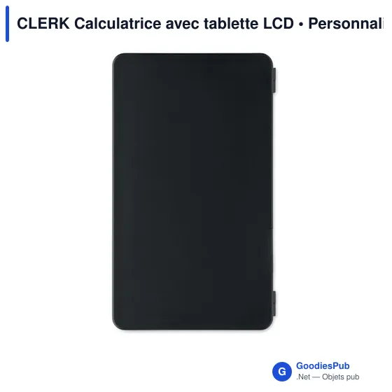 Calculatrice personnalisable avec tablette LCD - CLERKavec logo - Image 2
