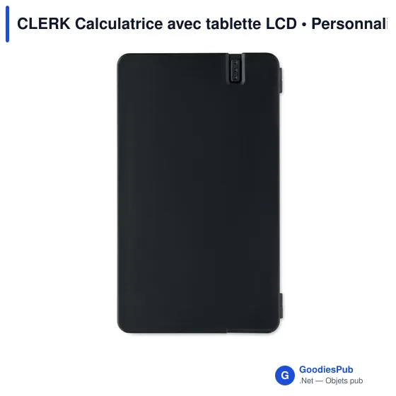 Calculatrice personnalisable avec tablette LCD - CLERKavec logo - Image 3