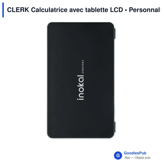 Calculatrice personnalisable avec tablette LCD - CLERKavec logo - Image 5