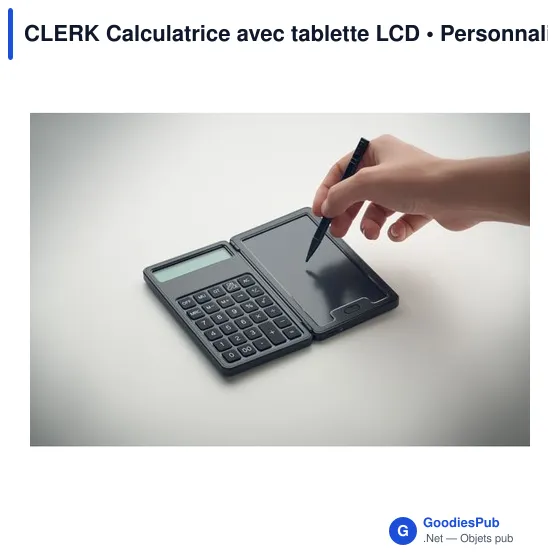 Calculatrice personnalisable avec tablette LCD - CLERKavec logo - Image 6