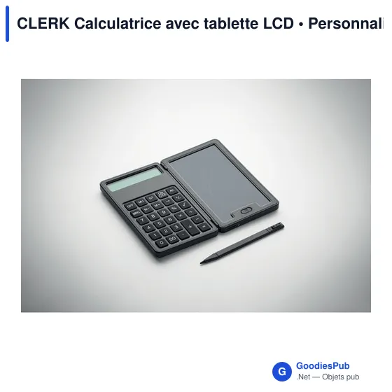 Calculatrice personnalisable avec tablette LCD - CLERKavec logo - Image 7