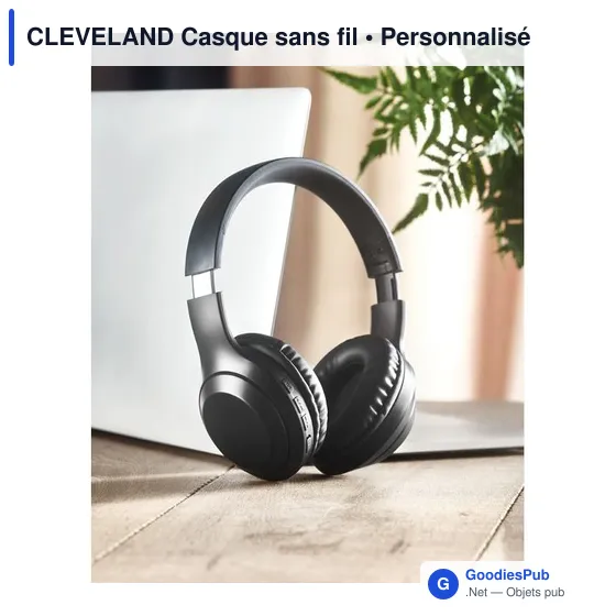 Casque audio sans fil personnalisable avec logo - CLEVELAND - Image 5