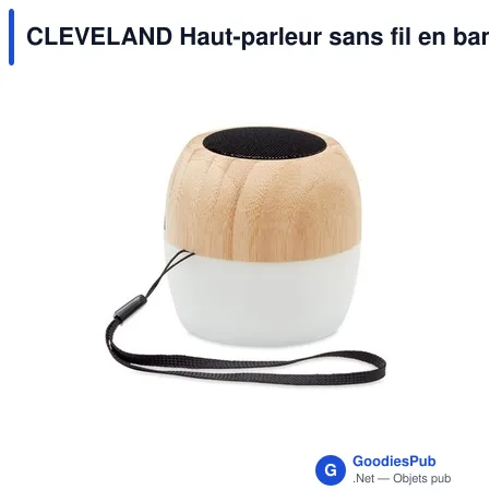 CLEVELAND Haut-parleur sans fil en bambou
