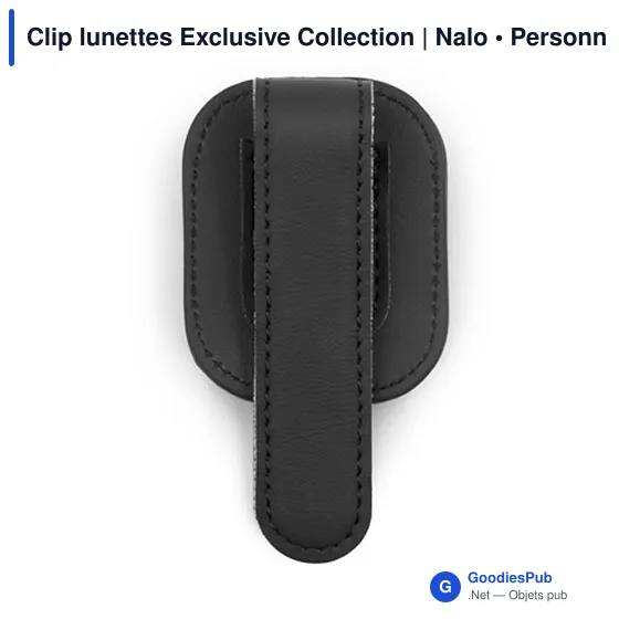 Clip à lunettes personnalisable Nalo pour un rangement pratiqueavec logo - Image 4