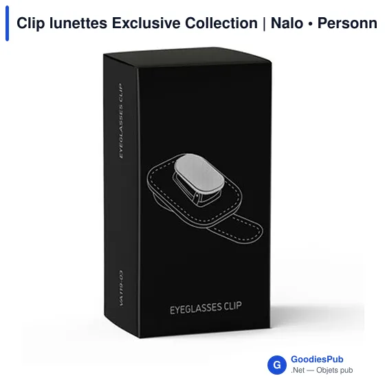 Clip à lunettes personnalisable Nalo pour un rangement pratiqueavec logo - Image 6