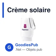 Crème solaire personnalisable Clip-On SPF 30 avec logo - Miniature 2