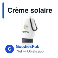 Crème solaire personnalisable Clip-On SPF 30 avec logo - Miniature 11
