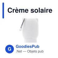 Crème solaire personnalisable Clip-On SPF 30 avec logo - Miniature 3