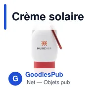 Crème solaire personnalisable Clip-On SPF 30 avec logo - Miniature 4