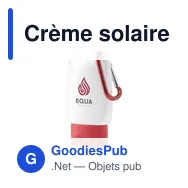 Crème solaire personnalisable Clip-On SPF 30 avec logo - Miniature 5