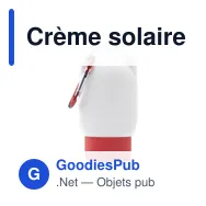 Crème solaire personnalisable Clip-On SPF 30 avec logo - Miniature 6