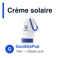 Crème solaire personnalisable Clip-On SPF 30 avec logo - Miniature 8