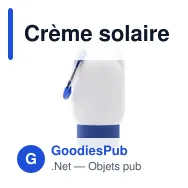 Crème solaire personnalisable Clip-On SPF 30 avec logo - Miniature 9