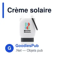 Crème solaire personnalisable Clip-On SPF 30 avec logo - Miniature 10