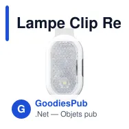Lampe Clip Reflection personnalisable avec logo - sécurité et visibilité - Miniature 1