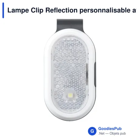 Lampe Clip Reflection personnalisable avec logo - sécurité et visibilité