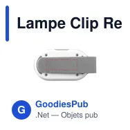 Lampe Clip Reflection personnalisable avec logo - sécurité et visibilité - Miniature 3