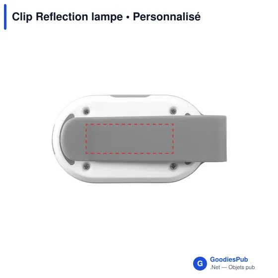 Lampe Clip Reflection personnalisable avec logo - sécurité et visibilité - Image 3