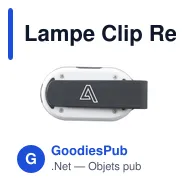 Lampe Clip Reflection personnalisable avec logo - sécurité et visibilité - Miniature 4