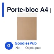 Porte-bloc A4 personnalisable avec pince pour logo - CLIPA - Miniature 2