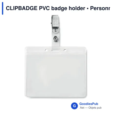 CLIPBADGE PVC badge holder