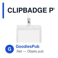 CLIPBADGE PVC badge holder - Miniature 2