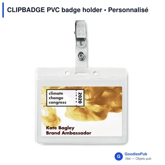 CLIPBADGE PVC badge holder - Image 3