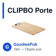 CLIPBO Porte-bloc en bambou A4 - Miniature 2