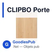 CLIPBO Porte-bloc en bambou A4 - Miniature 3