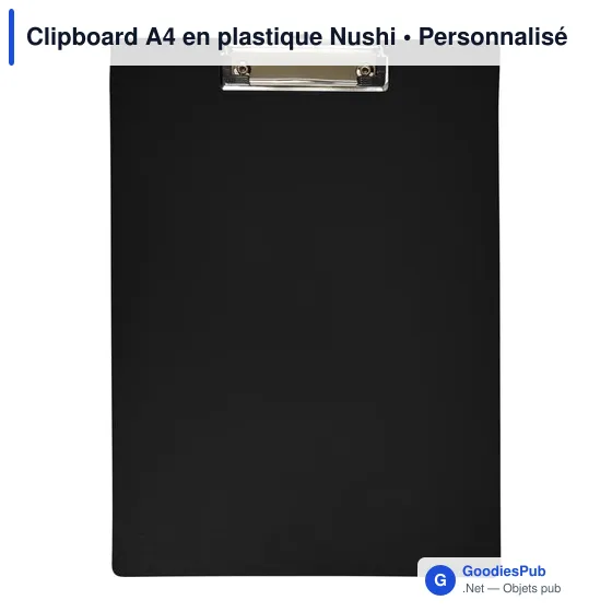 Clipboard A4 en plastique Nushi - Image 1
