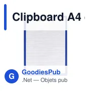 Clipboard A4 en plastique Nushi - Miniature 7