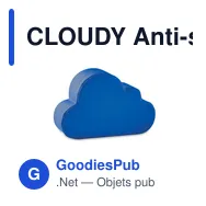 CLOUDY Anti-stress en forme de nuage - Miniature 1