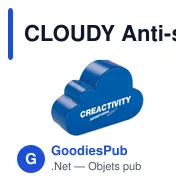 CLOUDY Anti-stress en forme de nuage - Miniature 4
