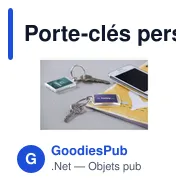 Porte-clés personnalisable en plexiglas avec logo - Club porte-clés - Miniature 3