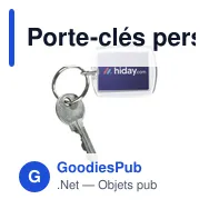 Porte-clés personnalisable en plexiglas avec logo - Club porte-clés - Miniature 5