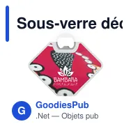 Sous-verre décapsuleur personnalisable avec logo - Coaster Opener - Miniature 2