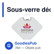 Sous-verre décapsuleur personnalisable avec logo - Coaster Opener - Miniature 5