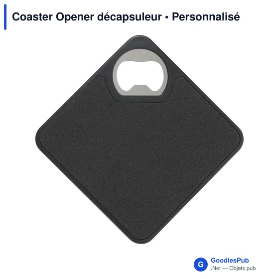 Sous-verre décapsuleur personnalisable avec logo - Coaster Opener - Image 6