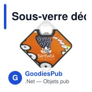 Sous-verre décapsuleur personnalisable avec logo - Coaster Opener - Miniature 7